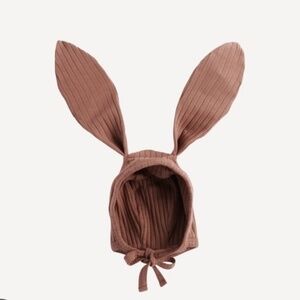 Kate Quinn Chocolate bunny hat and onesie zip up 0-3m / newborn